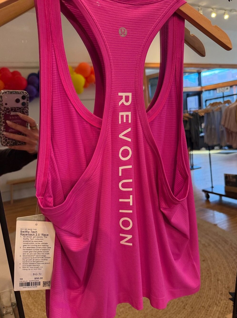 Lululemon Athletica Swiftly Tech Racerback, NWT size 10 - Picture 3 of 3